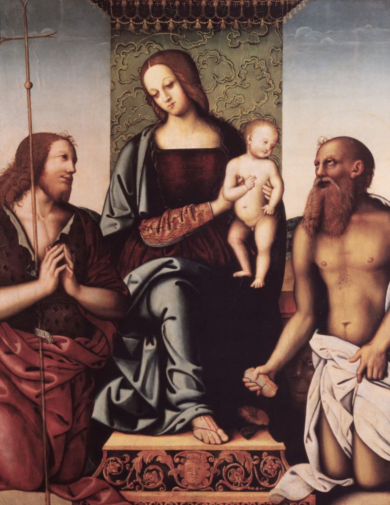 La Madonna col Bambino tra i santi Giovanni Battista e Girolamo