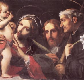 La Madonna col Bambino, san Giorgio e san Nicola da Toledino